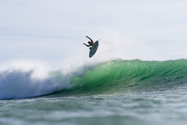 RAGLAN, NEW ZEALAND - MAY 24: WSL Champion Yago Dora of Brazil surfs in Heat 3 of the Quarterfinals at the Corona Cero New Zealand Pro on May 24, 2026 at Raglan, New Zealand. (Photo by Rambo Estrada/World Surf League)